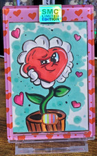 SMC 1/1 Valentine's Day SKETCH Card by AARON LAURICH Saturday Morning Cards picture