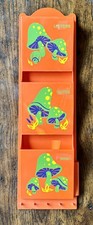 RARE Orange Green Vintage 70s Groovy Mushroom Mail ,Key, Letter Holder picture