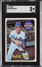 1969 TOPPS #533 NOLAN RYAN SGC 3 picture