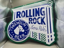 Vintage Original Rolling Rock 1998 Beer Tin Beer Sign  16” x 15” - Latrobe PA picture