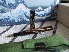Taccia Katsushika Hokusai Special Edition Blue Fire Maki-e 14K Fountain Pen DDP picture
