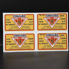 INDESTRO TOOLS DECAL, 2.5 Inch Vinyl STICKER x 4 picture