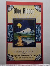 Ragland Potter & Co. Nashville Tennessee Vintage Label Lake and Mountain Boarded picture