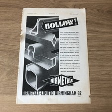 SAIR50 MAGAZINE ADVERT 11X8 BIRMETALS: HOLLOW EXTRUSIONS picture