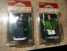 Lemax PARISH PRIEST & SISTER SARAH -  2 Piece Holiday Village -Carnival -Train picture