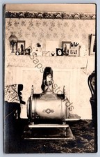 K55/ Interesting RPPC Postcard c1910 Interior Home 