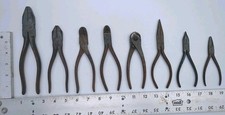 VTG Lot 8 Lineman Channel Locks Pliers Wire Side Cutter Crescent Utica Cam-Ron + picture
