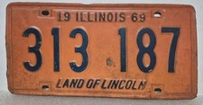 Vintage Original 1969 Illinois - Land Of Lincoln 