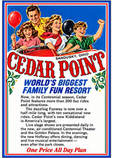 Vintage Cedar Point Amusement Park Ad Magnet - Sandusky, Ohio picture