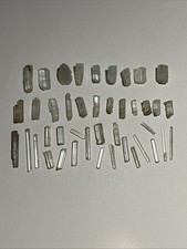 Natural Aquamarine Crystal Lot 100ct | Flat Top Blue Beryl Crystals | Pakistan picture