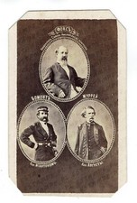 CDV Photo Civil War Era Gustavus V. Fox,Captain Murray, Beaumont, US Navy (9295) picture