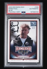 2024 Decision 2024 #102 RAND PAUL Blue 2/2 PSA Authenticated picture