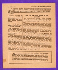1942s RUSSIA GERMANY PROPAGANDA VINTAGE LEAFLET 479 picture