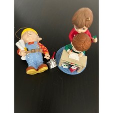 Christmas Ornament Holiday Bob the Builder and School Children Lot Vintage 1998 picture