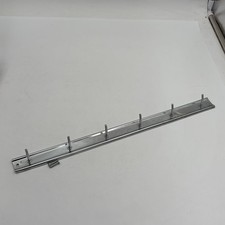Vintage Chrome MCM Kitchen Utensil Rack Hanging Hook Wall Mounted Towels 15