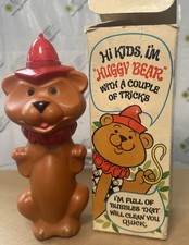 Vintage 1970 Avon “Huggy Bear” Kid’s Bubble Bath Decanter And Box (Empty) picture