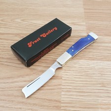 Frost Cutlery Lockback Folding Knife Stainless Razor Blade Smooth Bone Handle picture