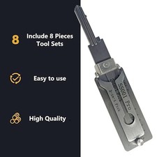 2-in-1 Stainless Steel Key Decoder Lock Decoder Repair Tools-Free Ship picture