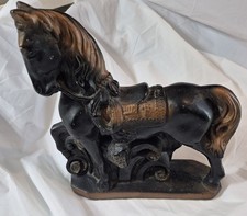 Vintage 1940-50's Chalkware Circus Carnival Prize Saddled Horse picture