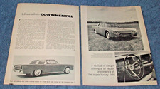1960 Lincoln Continental New Car Info Article 