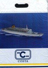 Costa Lines S S Eugenio C ocean liner plastic shopping bag 1970s picture