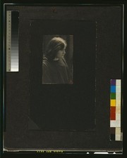 Photo:Pensive Young Woman Portrait 1900 Mathilde Weil Platinum Print picture