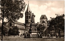 Karlsplatz in Eisenach, Germany RPPC Postcard Posted picture