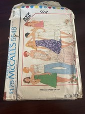 McCalls 5548 Vintage Sewing Pattern Misses Dress or Top Vintage 1977 Women’s top picture