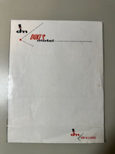Vintage 1960s Duke's Motel Letterhead and Envelope Baltimore MD Googie Atomic picture