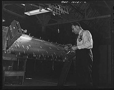 Detroit Michigan De Soto Bomber Plant 1940s Cleco Clamps Aircraft Assembly picture