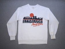 Vintage Syracuse Newspapers Orangemen Sweatshirt Unisex Medium USA Made picture