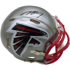 Michael Vick Autographed Atlanta Falcons (FLASH Alternate) Mini Helmet - Beckett picture