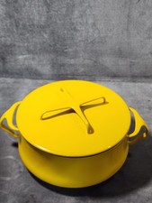 Vtg DANSK Sun Yellow Kobenstyle 3qt Dutch Oven w/Trivit Lid/IHQ/Jens Quistgaard  picture