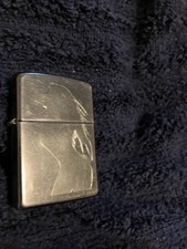 ZIPPO 2007 SEDUCTIVE SILHOUETTE SEXY PINUP GIRL Silver Chrome LIGHTER A- picture