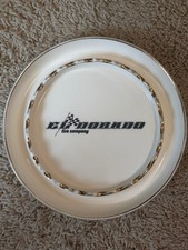 Vintage El Dorado Tire Company Ceramic Advertising Ashtray 8.75