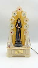 VTG DLS Italy Catholic Shrine Lamp Working Monk Night Light Relic Drawer picture