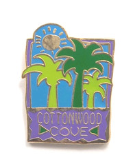 Cottonwood Cove Pin Palm Trees Sun Resort Lake Mohave NV Souvenir Collectible picture