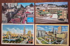 4 vintage postcards lot (early-mid 1900's); California CA San Francisco picture