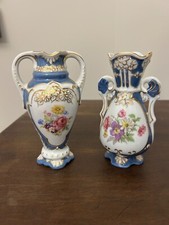 Czechoslovakian Matching Royal Duex Bud and Bohemian Vase see details picture