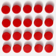 20 Pcs Strong Refrigerator Fridge Magnets Heavy Duty Small Round Whiteboard Red picture