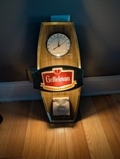 Vintage Gettelman Beer Thermometer Calendar Sign 1960s Lighted Advertising  picture
