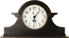 Silent Vintage Farmhouse Mantel Clock for Living Room, 13 x 7-inch picture