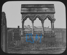 Photo THE TOMB OF GRACE DARLING BAMBURGH C1890 GWW Magic Lantern Slide HEROINE picture