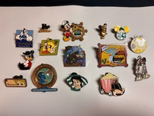 15 Pins Lot Disney Parks Pin Trading Set - Various Characters, Disney Franchise picture