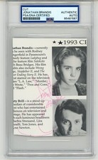Jonathan Brandis ~ Signed Autographed Red Ink Signature Photo ~ PSA DNA Encased picture