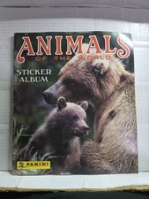 1990 Panini Animals Of TheWorld Sticker Album With Complete Sticker Set picture