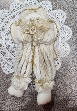 Vintage Christmas Holiday Yarn Angel 14” picture