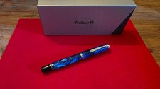Pelikan Souveran M805 Vibrant Blue Special Edition Fountain Pen 18K Broad Nib picture