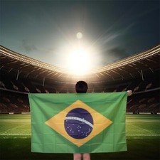 Brasil Brazil National Team Fan Cape – Body Flag, 57 x 35 inches (5 x 3 ft.) NEW picture