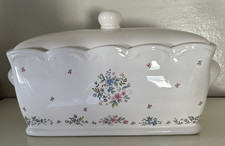 PFALTZGRAFF MEADOW LANE BREAD BOX WITH LID STONEWARE ~ VERY RARE picture